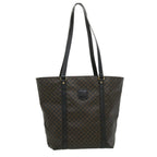 CELINE Macadam Canvas Tote Bag Black  ar7450