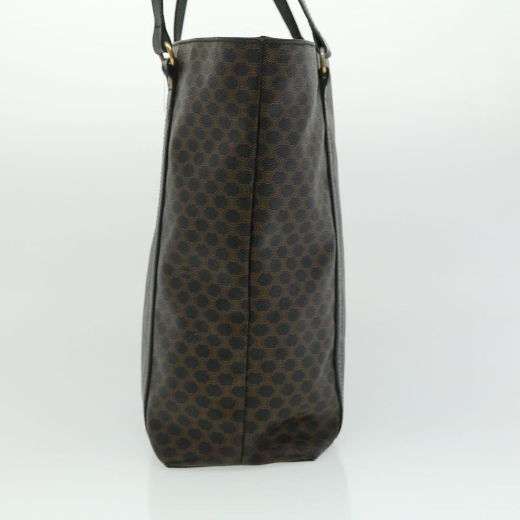 CELINE Macadam Canvas Tote Bag Black  ar7450