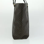 CELINE Macadam Canvas Tote Bag Black  ar7450