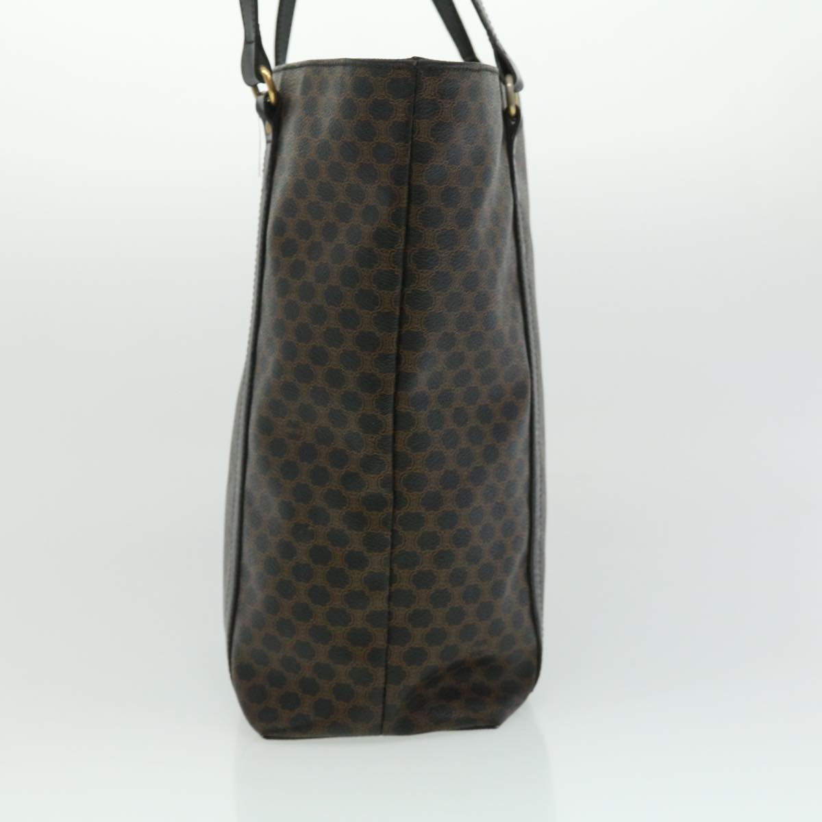 CELINE Macadam Canvas Tote Bag Black  ar7450