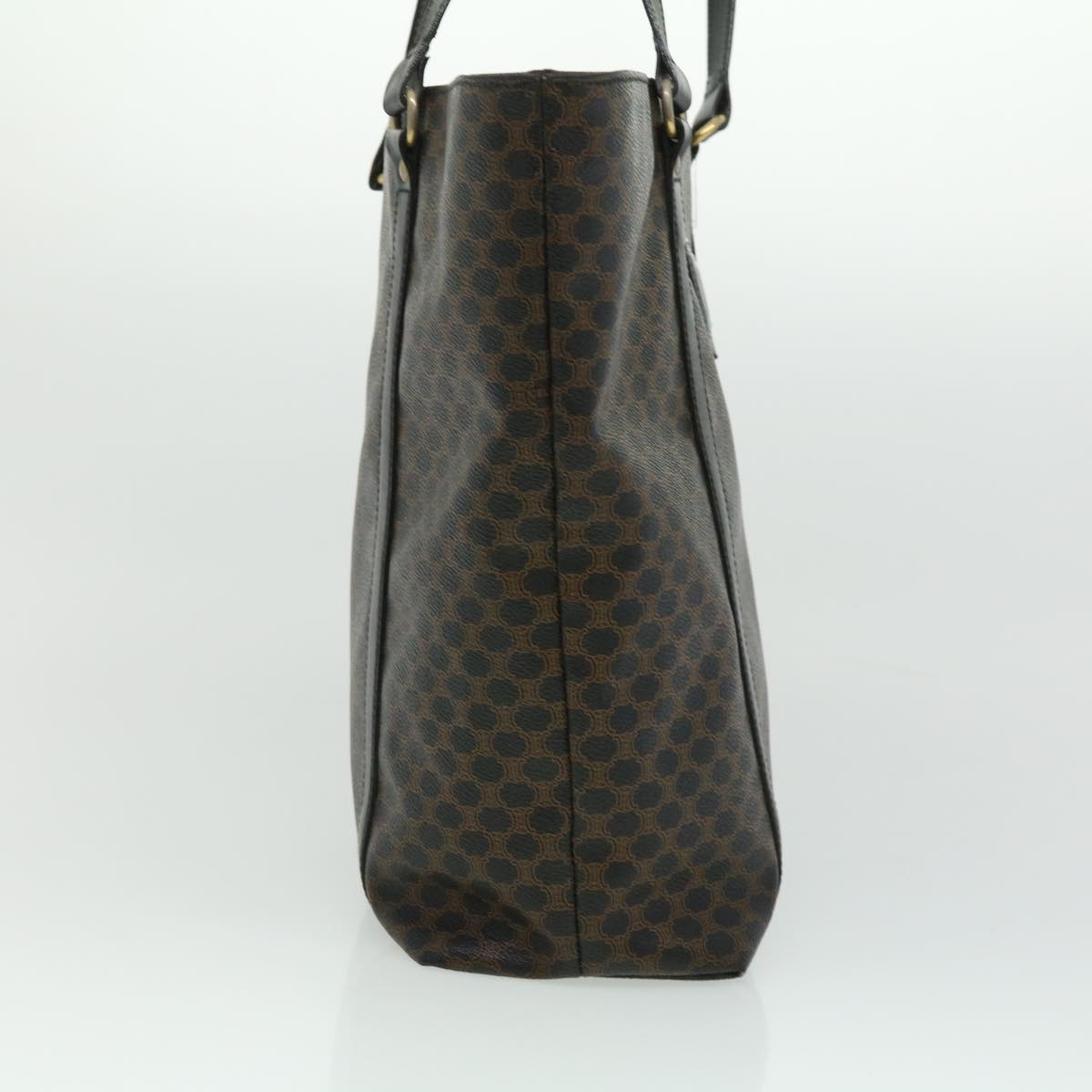 CELINE Macadam Canvas Tote Bag Black  ar7450