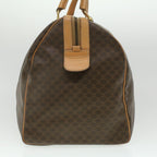 CELINE Macadam Canvas Boston Bag PVC Leather Brown  ar8915