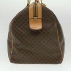 CELINE Macadam Canvas Boston Bag PVC Leather Brown  ar8915