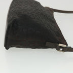 CELINE C Macadam Canvas Shoulder Bag Black  ar9020