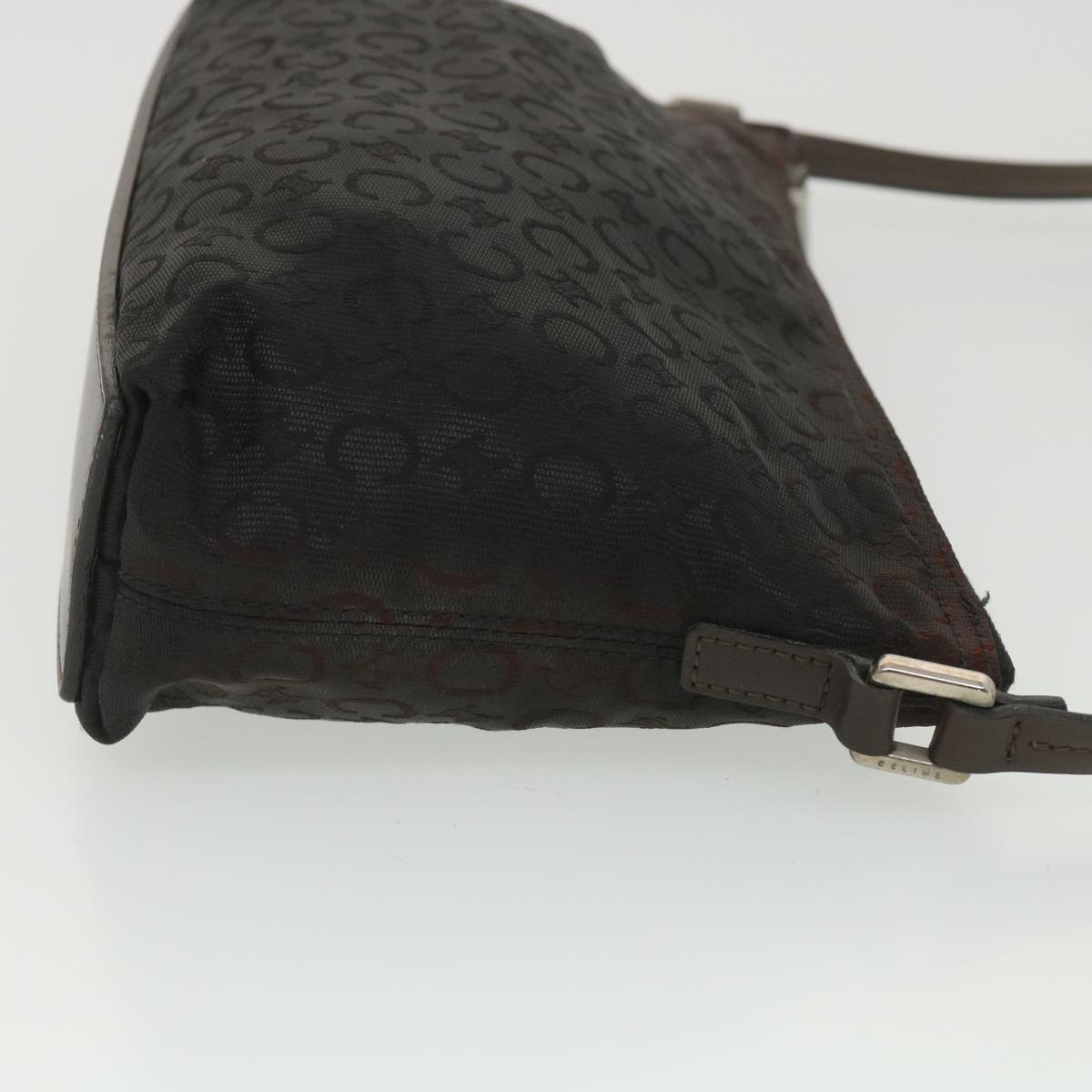 CELINE C Macadam Canvas Shoulder Bag Black  ar9020