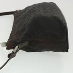 CELINE C Macadam Canvas Shoulder Bag Black  ar9020