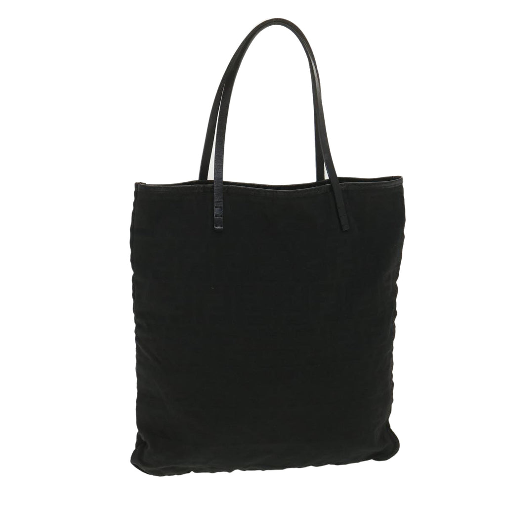 FENDI Zucca Canvas Tote Bag Black Brown  ar9031