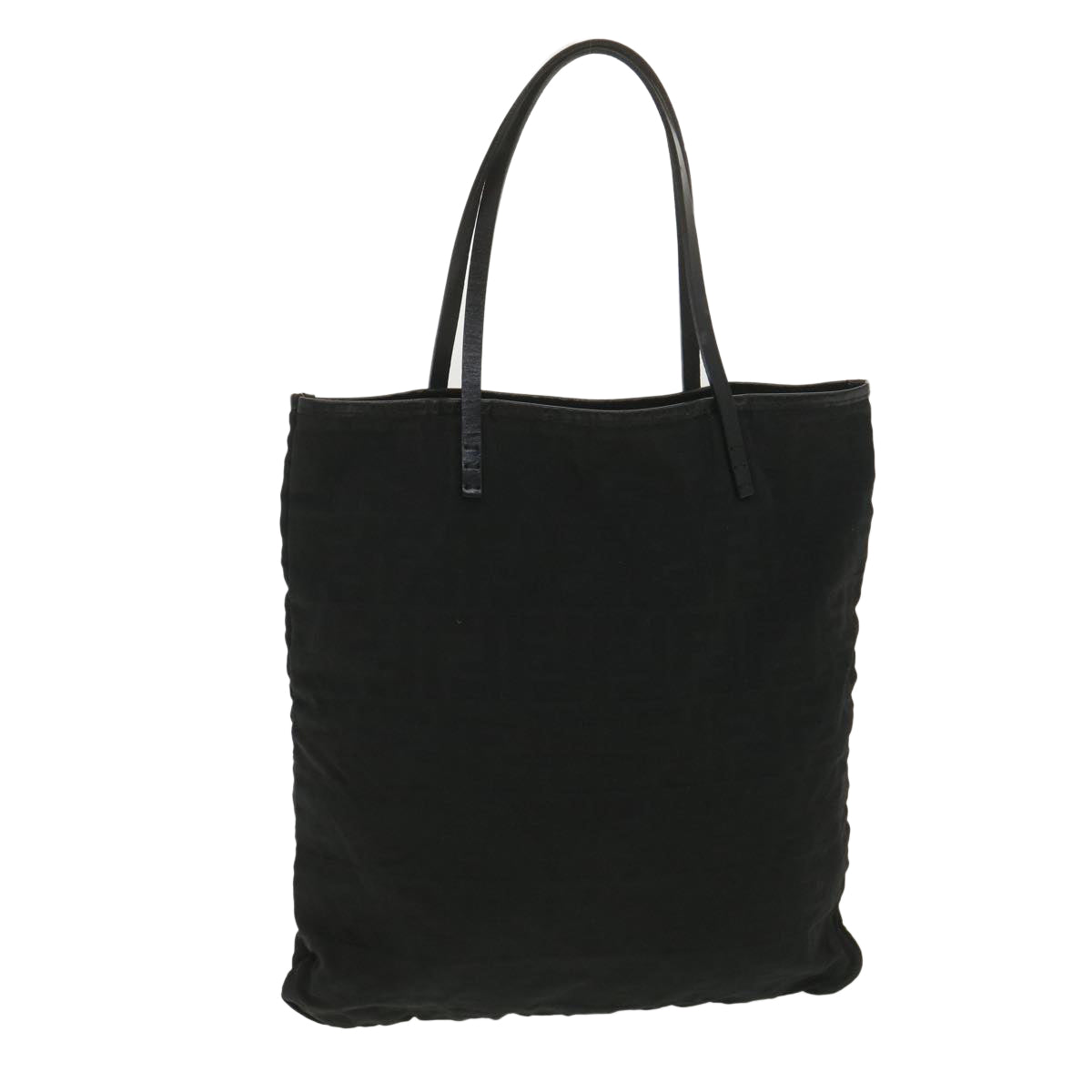 FENDI Zucca Canvas Tote Bag Black Brown  ar9031