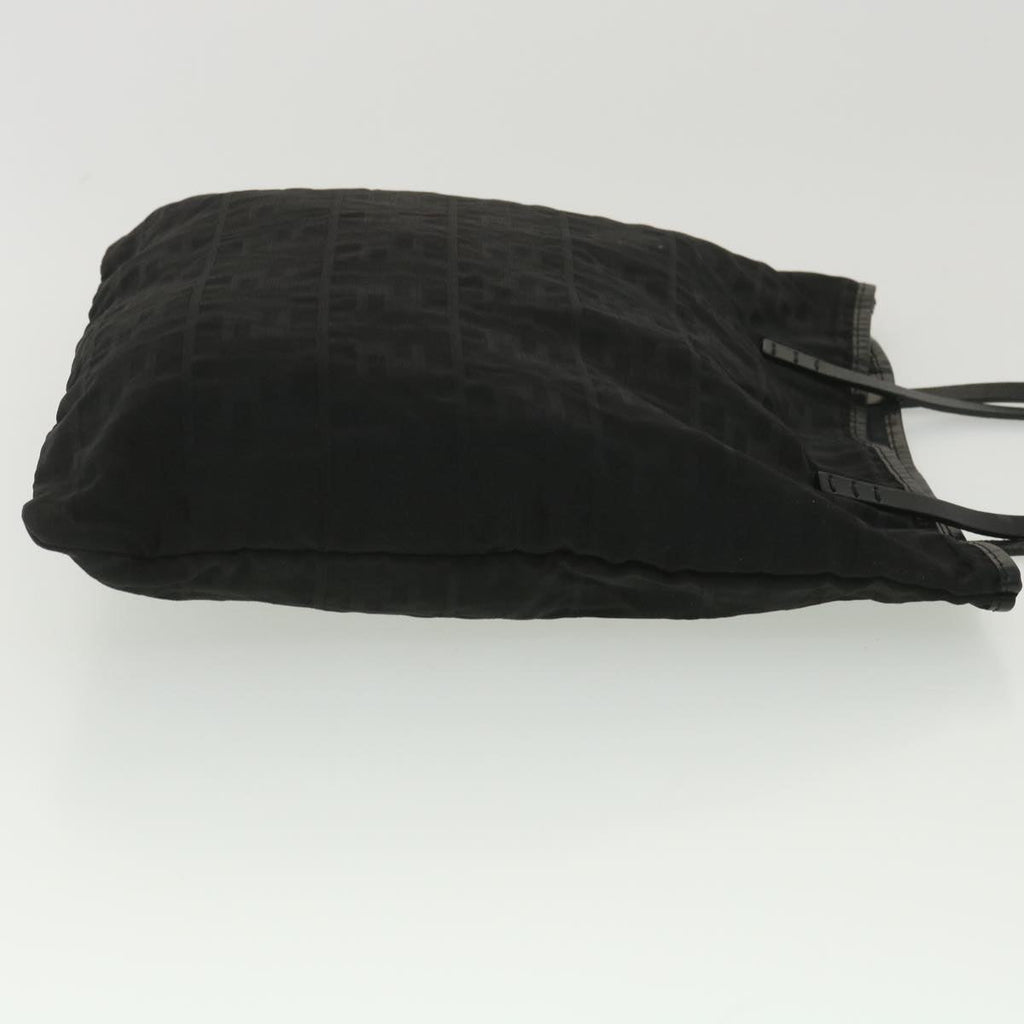 FENDI Zucca Canvas Tote Bag Black Brown  ar9031