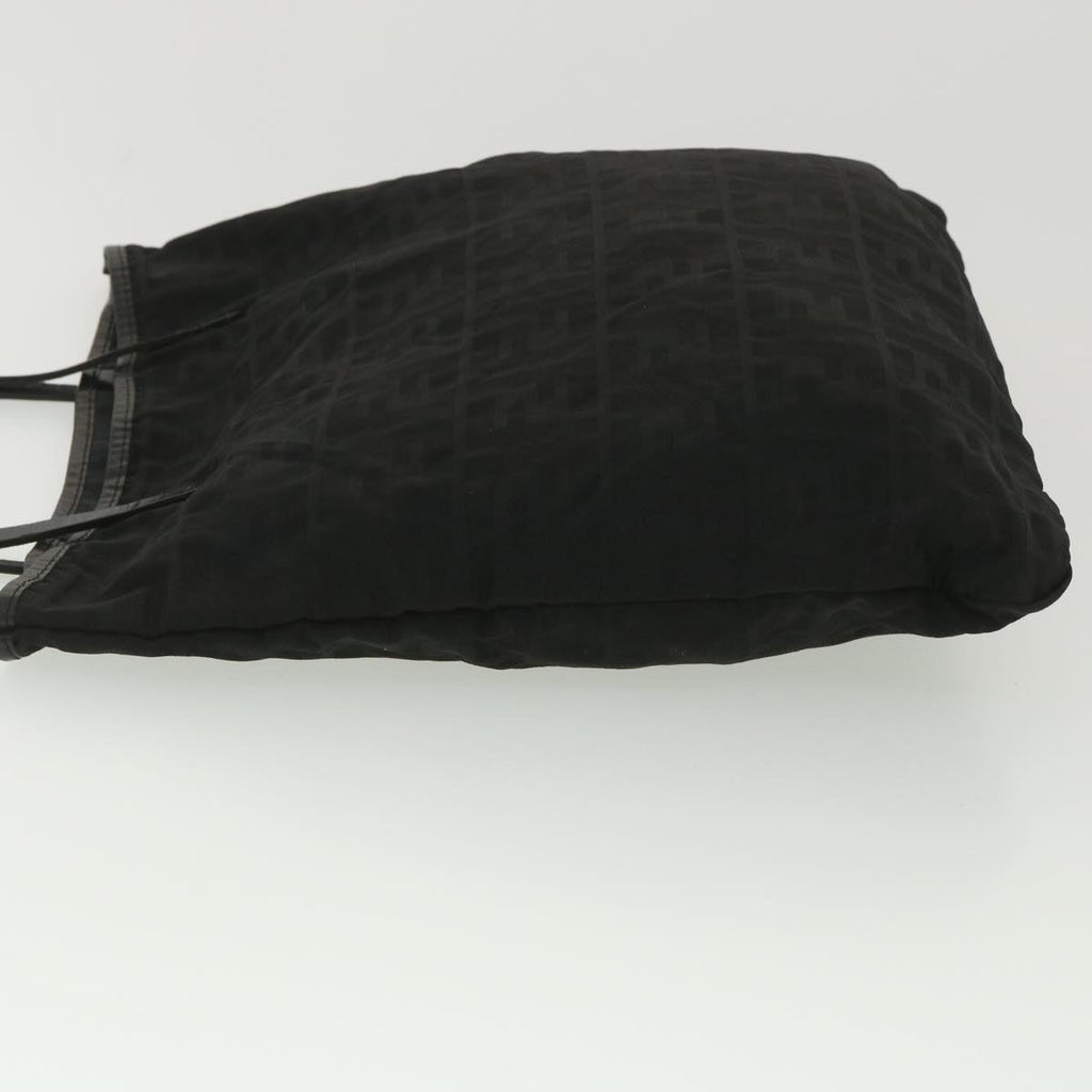 FENDI Zucca Canvas Tote Bag Black Brown  ar9031