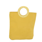 CELINE Hand Bag Nylon Yellow  ar9694B