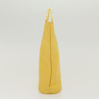 CELINE Hand Bag Nylon Yellow  ar9694B