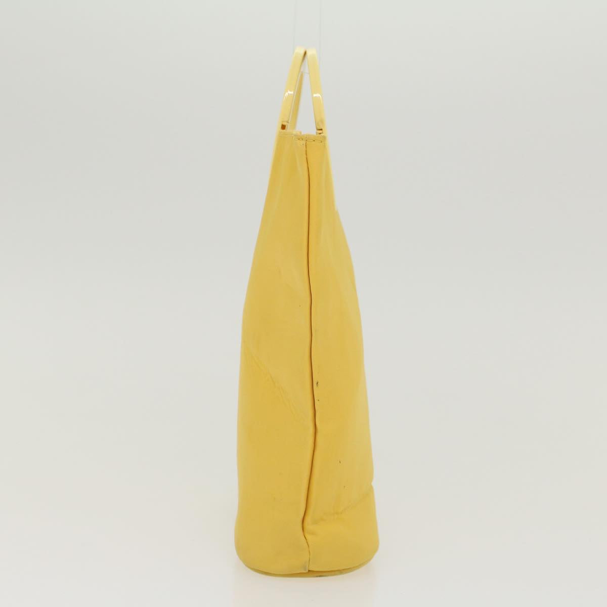 CELINE Hand Bag Nylon Yellow  ar9694B