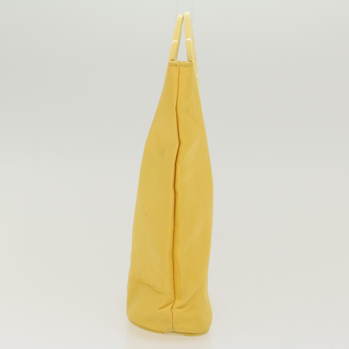 CELINE Hand Bag Nylon Yellow  ar9694B