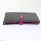 CELINE Wallet Leather Gray  ar9714B