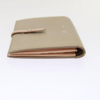 CELINE Large Strap Wallet Leather Beige  ar9727B