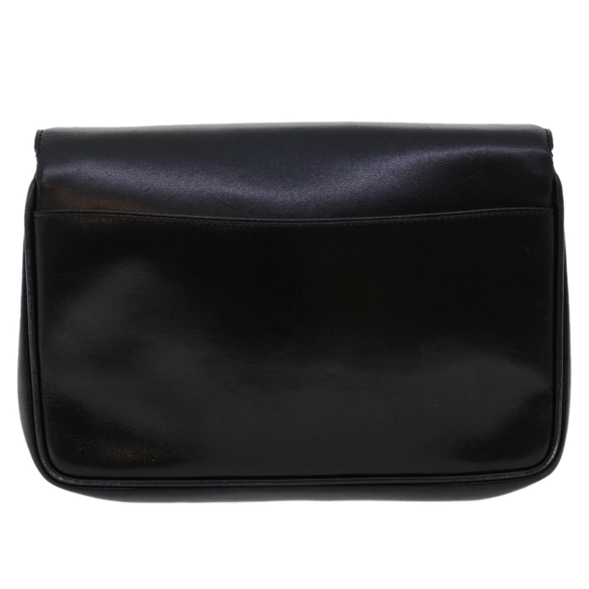CELINE Shoulder Bag Leather Black  ar9833