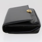 CELINE Shoulder Bag Leather Black  ar9833