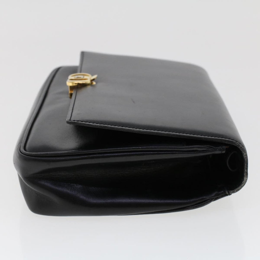 CELINE Shoulder Bag Leather Black  ar9833