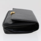 CELINE Shoulder Bag Leather Black  ar9833