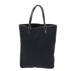 FENDI Zucchino Canvas Tote Bag Black Auth ar9954