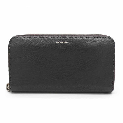 FENDI Celeria Leather Zip Around Wallet