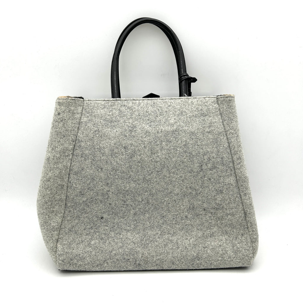 Fendi Felt 2Jours Large - Grey Totes, Handbags fe8822gg