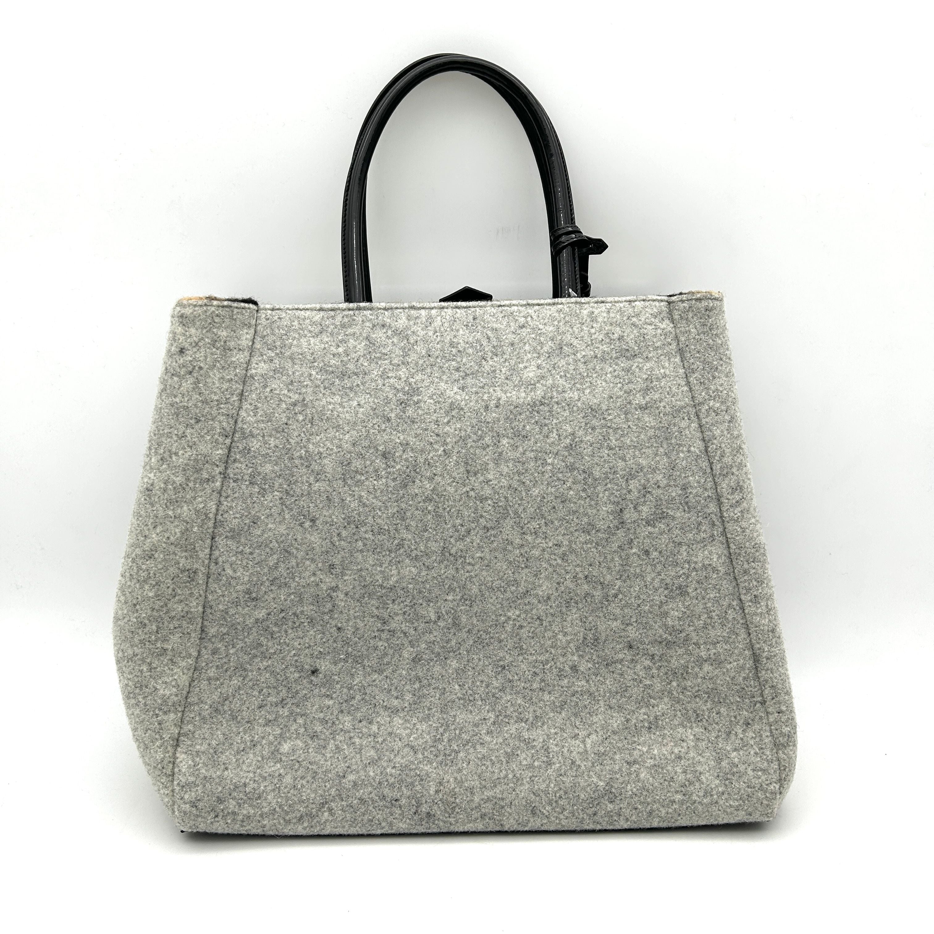 Fendi Felt 2Jours Large - Grey Totes, Handbags fe8822gg