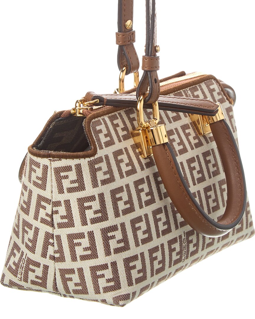 FENDI By The Way Mini FF & Leather Shoulder Bag
