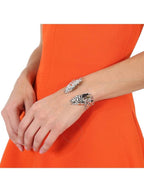 Burberry Burberry Ladies Palladium Plated Fish Bone Cuff Bracelet