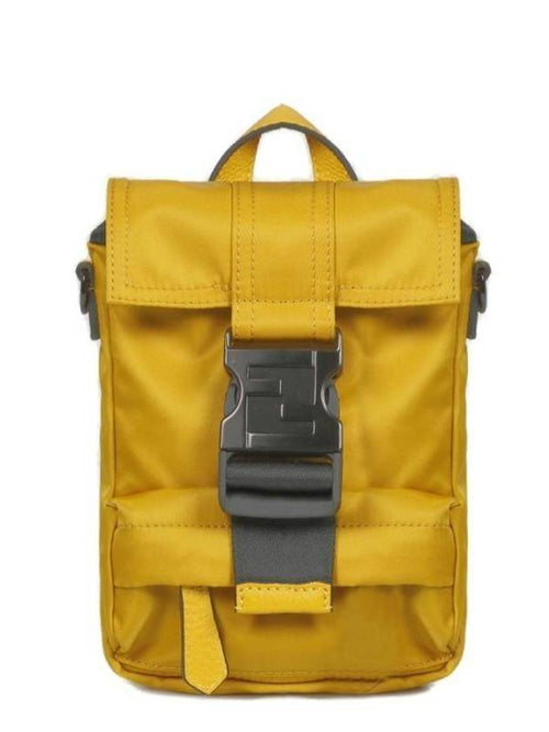 Fendi Mini Econyl Cross Backpack Yellow