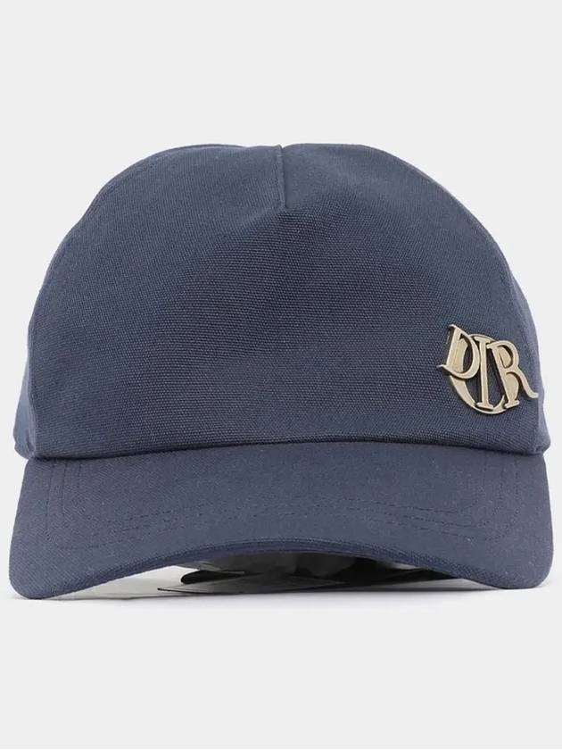 Logo Cotton Ball Cap Navy Dior