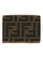 Fendi Baguette Micro Tri-fold Half Wallet Brown