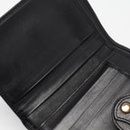 Fendi Black Zucca Canvas And Leather French Wallet