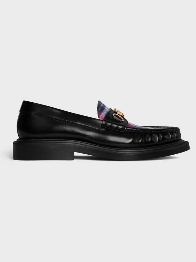 CELINE Universite Triomphe Chain Loafers Black