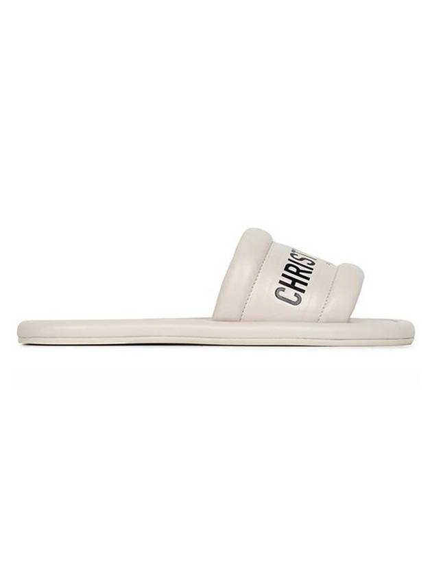 Every-D Embossed Lambskin Slippers White Dior