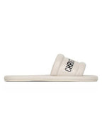 Every-D Embossed Lambskin Slippers White Dior