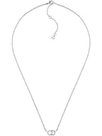 Claire D Rune White Crystal Necklace Silver Dior