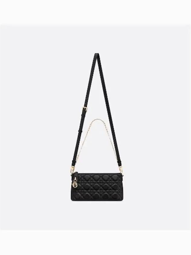 Miss Cannage Lambskin Small Shoulder Bag Black Dior
