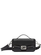 Fendi Trunk Soft Padded Leather Tote Bag Black