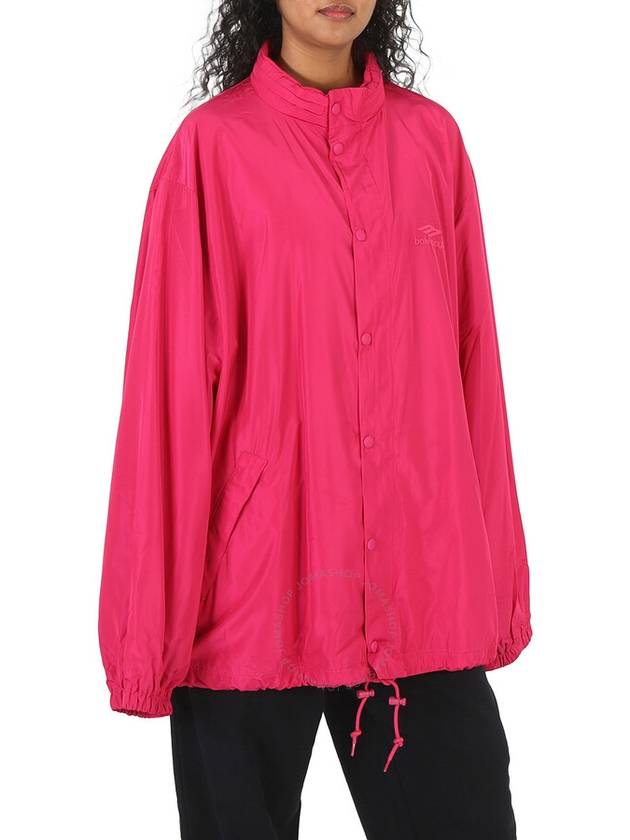 Balenciaga 3B Icon Oversized Windbreaker Fuchsia