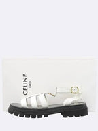 CELINE 343593617C Clea Triope Gladiator Chunky Sandals 40
