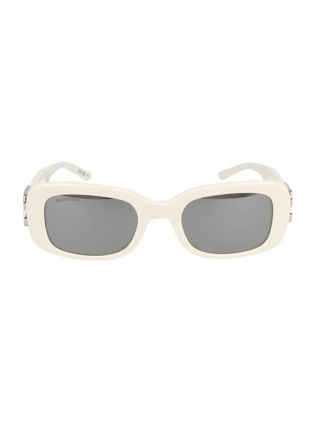 Balenciaga Eyewear Rectangle Acetate Sunglasses White
