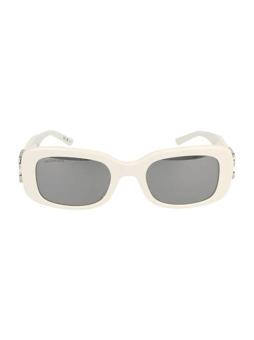 Balenciaga Eyewear Rectangle Acetate Sunglasses White