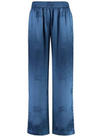Burberry EKD Silk Jacquard Wide Pants Blue