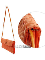 Bottega Veneta Canvas Vintage Clutch Shoulder Bag