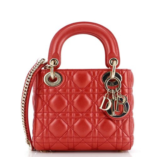 Dior Lady Dior Chain Bag Cannage Quilt Lambskin Mini