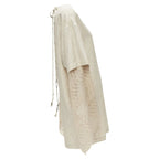 Chloe speckle crochet sleeves layered dress