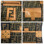 Fendi Zucca Canvas Flat Messenger Bag - '10s