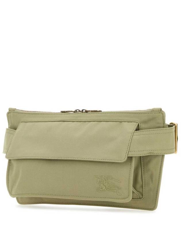Burberry Trench Embroidered Logo Belt Bag Green